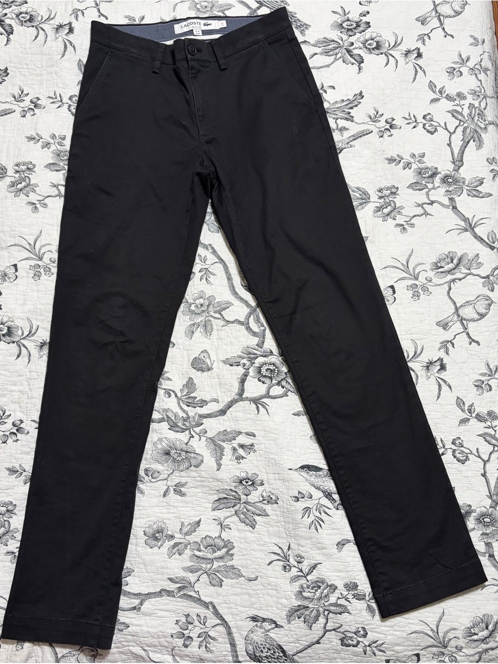 Lacoste Black Skinny Men's Pants